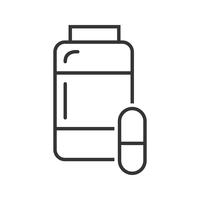 Medicine Line Black Icon vector