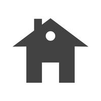 House Glyph Black Icon vector