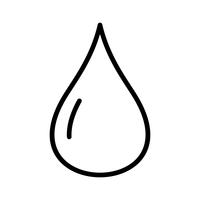 Water Drop Line Black Icon vector