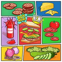 Sandwich Advertising Comic Page