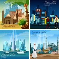 Eastern Touristic Cityscapes vector