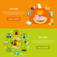 Pet Care Banners vector