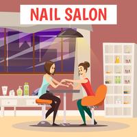 Nail Salon Background vector