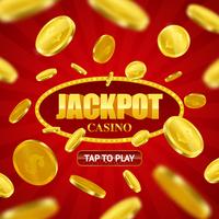 Jackpot Casino Online diseño de fondo vector