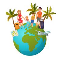 Family Vacation Composition vector