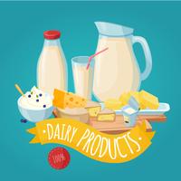 Dairy Products Poster vector