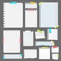 Realistic Paper Set vector