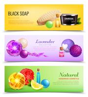 Fragrant Soap Banners Collection vector