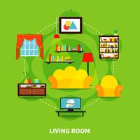 Living Room Design  vector