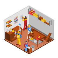 Woodwork Workshop Concept  vector