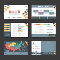 Presentation Templates Banner Set vector