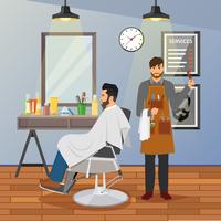 Barber Shop Flat Design vector