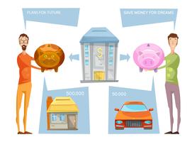 Achieving Financial Goals Concept vector