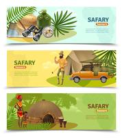 Safari Banner Set vector