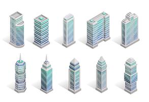 City Houses Set vector