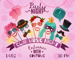 Night Party Advertising Poster vector