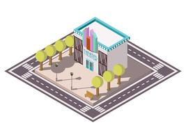 Theatre Isometric Illsutration vector