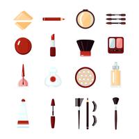 Conjunto de iconos de cosméticos vector