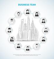 Business team illustration vector