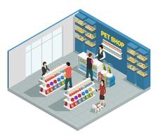 Pet Shop Composition vector