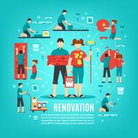 Home Cosmetic Repair Concept vector