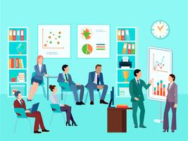 Business Analytics Meeting Composition vector