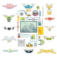 Using Drones Group Set vector