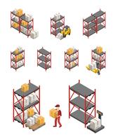 Storage Racks Set vector