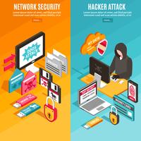 Internet Hacker Banners vector