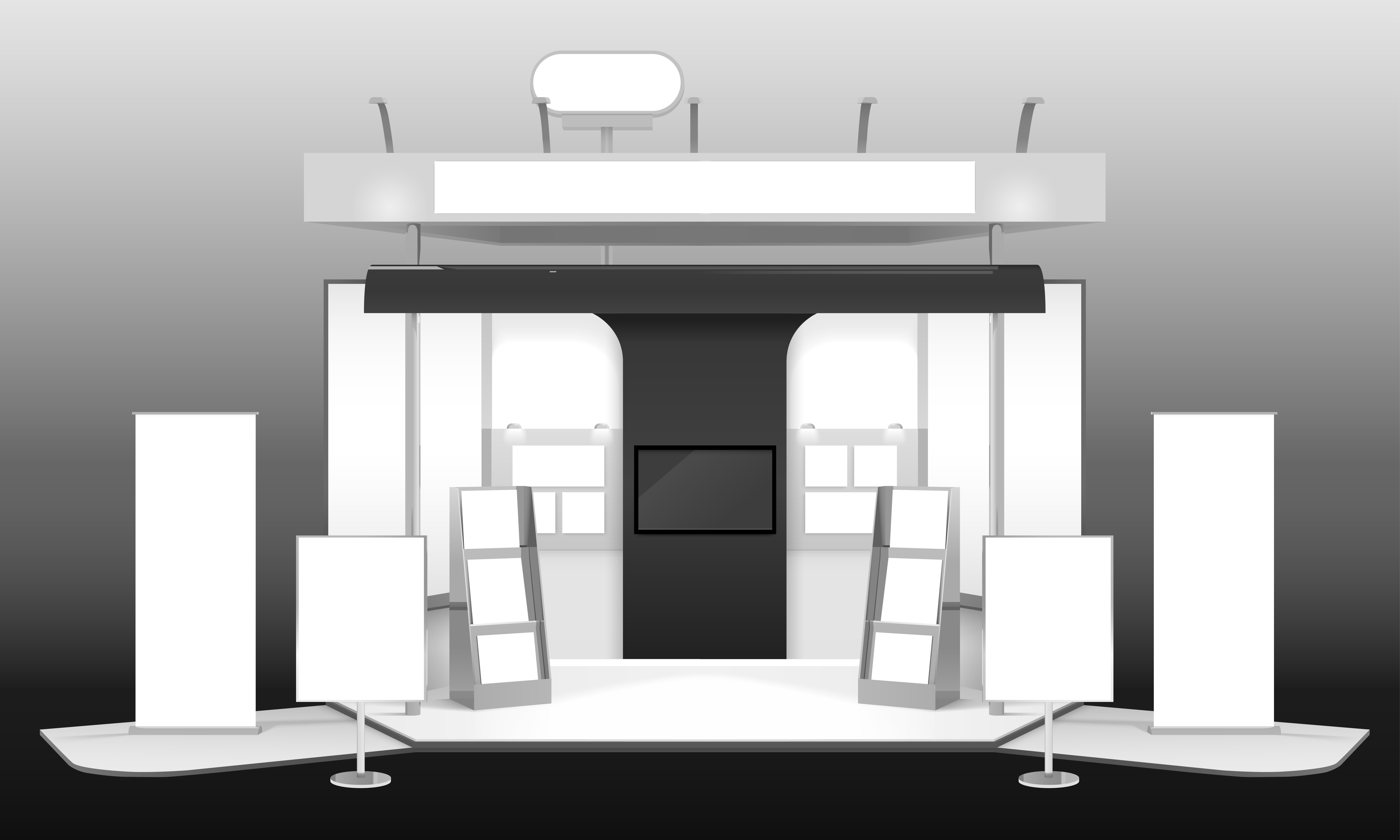 Download Exhibition Stand 3d Design Mockup Download Free Vectors Clipart Graphics Vector Art PSD Mockup Templates