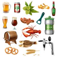 Oktoberfest Beer Icons Collection vector