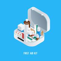 First Aid Kit Background vector