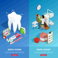 Dentistry Isometric Vertical Banners
