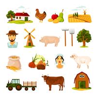 Farm Set vector