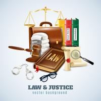 Law And Order Composition Background Poster   vector