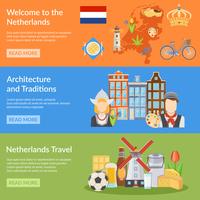 Netherlands Travel Flat Banners