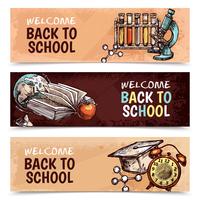 Back To School Banners vector