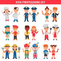 Profesiones Niños Set vector