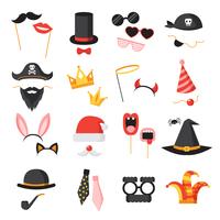  Photo Booth Party Set vector