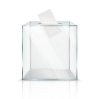 Realistic Ballot Box vector