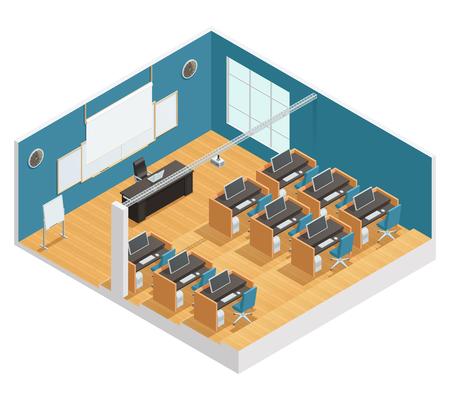 Interior Poster Of Modern Classroom