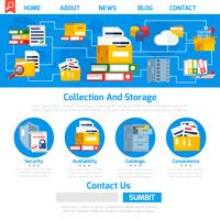 Archive Page Design  vector