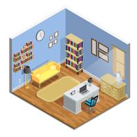 Study Room Illustration  vector