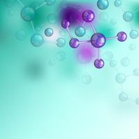 Colorful Molecule Composition vector