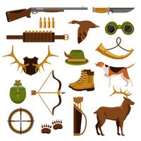 Shooting And Hunting Set vector