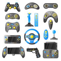 Game Gadget Decorative Icons Collection vector