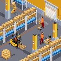 Inside Warehouse Illustration vector