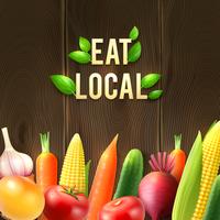 Eco Agricultural Vegetables Poster