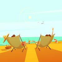 Beach Rest Illustration vector