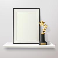 Trophy And Frame Illustration vector